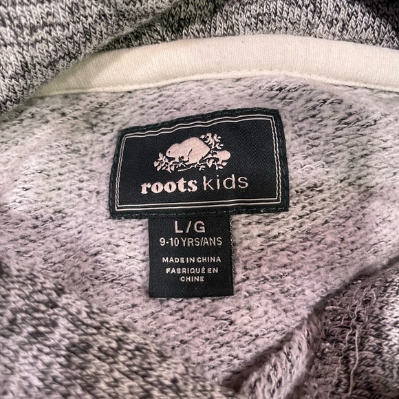 Root Kids Gray Hoodie with black logo. - Picture 3 of 3